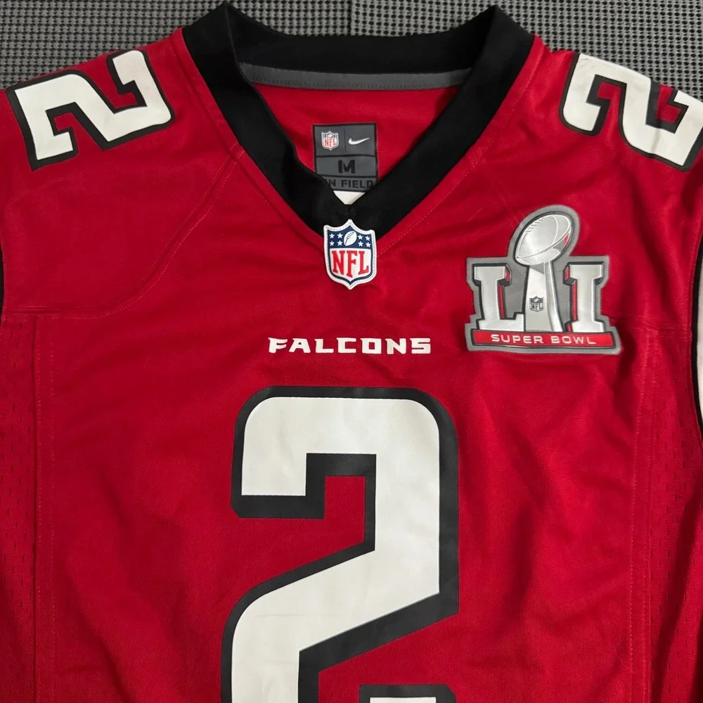 Nike NFL Atlanta Falcons Matt Ryan Super Bowl LI Jersey Red Mens Medium